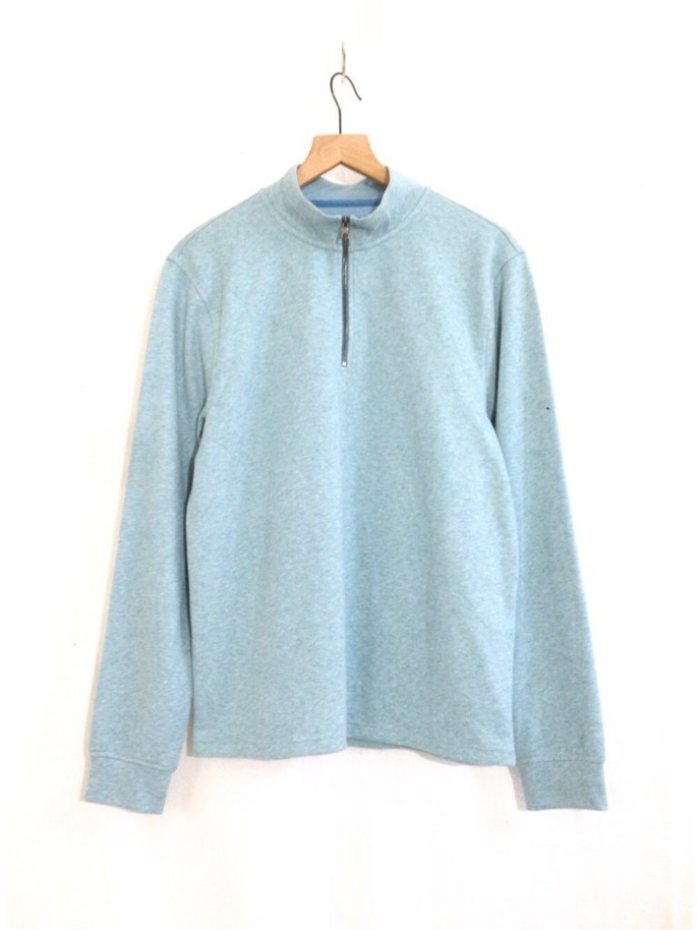 J.Crew Men’s Soft-knit, Half-zip Pullover Fall 26 Sample in Vintage Teal-Med-NWT